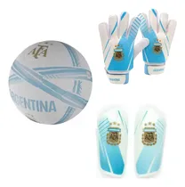 Comprar Combo Futbol Argentina Afa Pelota N.5 + Guantes + Canillera