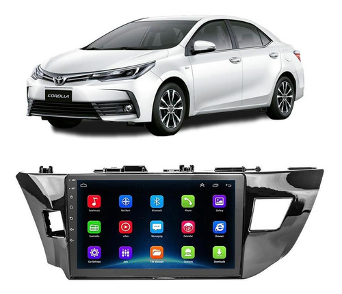 Kit Central Multimídia Android Corolla 2015 2016 2017 9