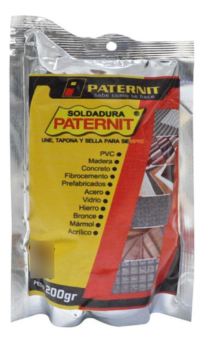 Soldadura Paternit 200 Grs (1/16) Masilla (bolsa) Pb3100-15