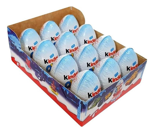 Chocolate Kinder Ovo Menino Brinquedos 20g C/12un - Ferrero