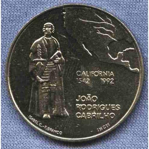 Imagen 1 de 2 de Portugal 200 Escudos 1992 * Joao Rodrigues Cabrilho *