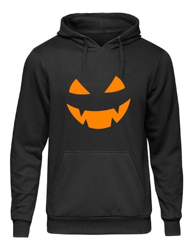 Poleron Halloween Calabaza Pumpkin Terror Tallas Grande Xxl 