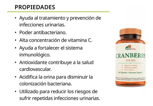 Cranberry 3 Frascos, 180 Cápsulas Fuente Vital