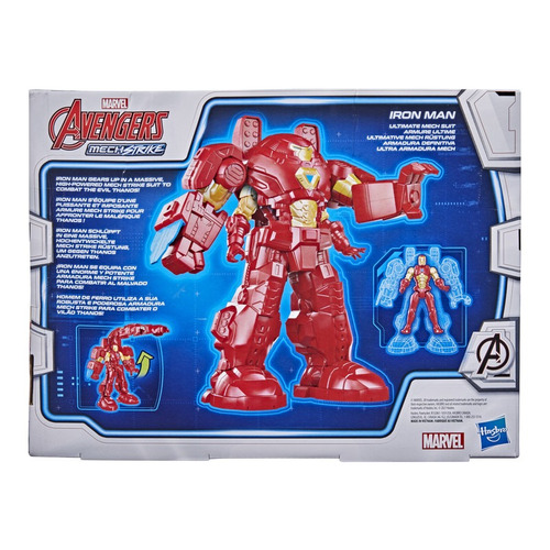 Imagen 2 de 5 de Hasbro Avengers Mech Strike - Iron Man Con Armadura
