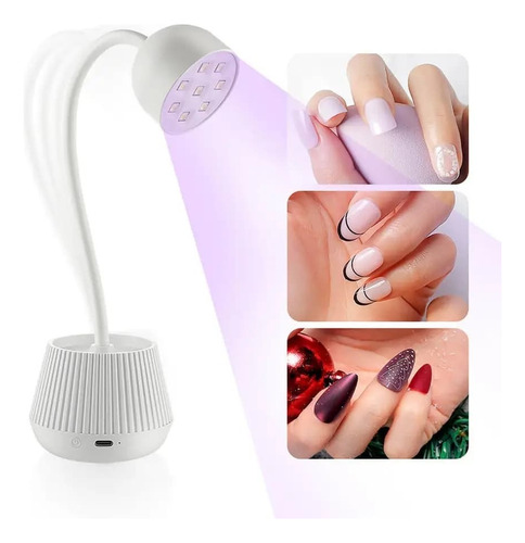 Cabina Uv-led 24w Para Uñas - Lampara Flor Genérica Blanco