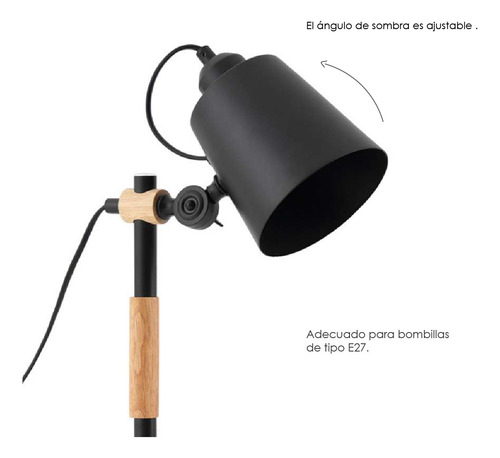 Lámpara De Escritorio Luz De Mesa Lectura Ajustable Moderna