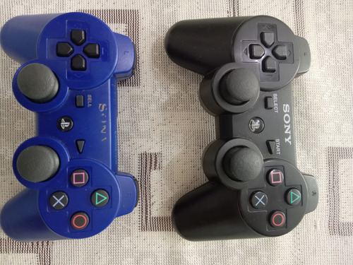 Control Ps3 Dualshock3 Negro Y Azul (Usado)