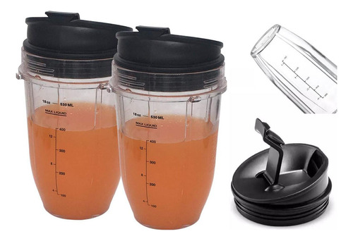 2 Vasos De Batidora Para Repuesto De Nutri Ninja