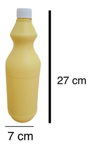 Imagen 2 de 10 de Envase M3 Lavandina 1 Litro Amarilla Mat Recup- (200 Unid)