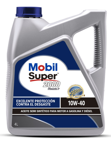 Mobil 10w40 Super 2000 Diesel Bencina 4l Sintetico 10mil Kms