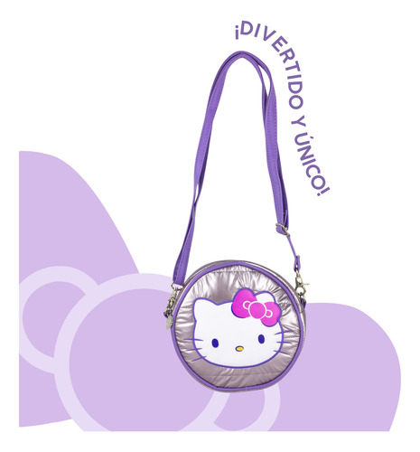 Bolsa Crossbody Hello Kitty Acolchonada Con Correa