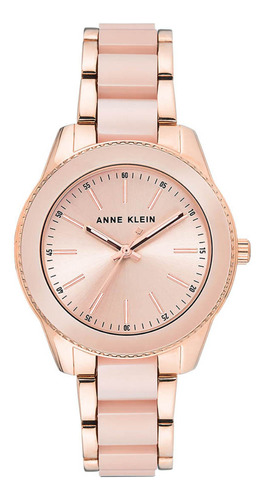 Reloj De Mujer Anne Klein Color de la correa Rosa Color del bisel Rosa claro Color del fondo Coral claro