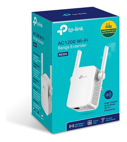 Repetidor de señal Wi-Fi TP-Link Re305 de doble banda Ac1200 867 Mbps 127/220V