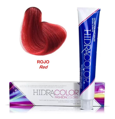 Tinte Hidra  Hidracolor Tinte en Crema Hidracolor Fashion Colors tono rojo