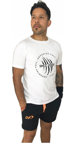 Imagen 2 de 4 de Remera Y Short Conjunto Deportivo Urbano Deportes Full