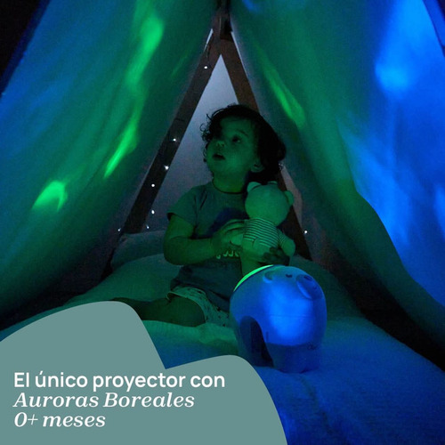 Chicco Proyector Oso Polar Para Next2me Azul Música Y Luces
