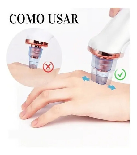 Imagem 4 de 8 de Sugador P/ Limpeza Renovação Pele Tira Cravos Remove Vácuo
