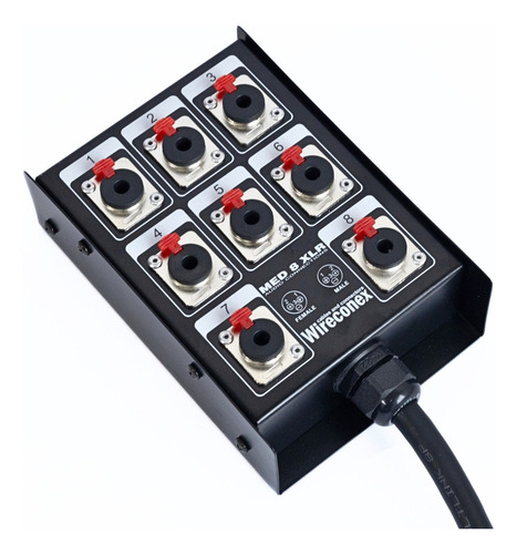 Multicabo C/ Medusa 8 Vias 3 Metros Conectores P10 Estéreo