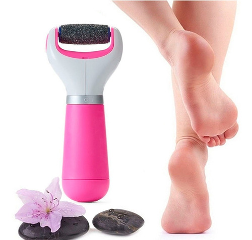 Exfoliador Removedor Callos Pies Usb Inalambrico Rosada