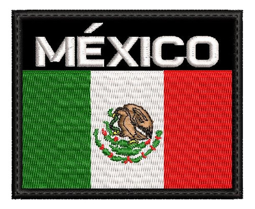 Pack 50 Mexico Parche Bandera Bordada Termoadherible