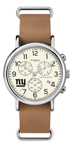 Timex Tribute Men's Nfl Weekender Chrono 40mm Quartz Leather