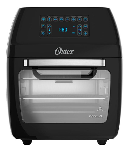 Fritadeira Elétrica Oster 12l Oven Fryer 3 Em 1 Preto 127V