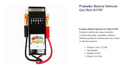 Probador Batería Vehículo