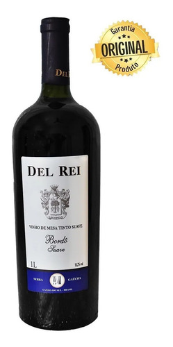Imagem 3 de 9 de Vinho De Mesa Tinto Suave Bordo Del Rei 1 Litro Nacional