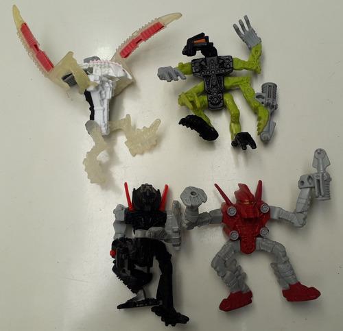 Lote 04 Boneco Bionicle Lego - Mc Donalds 2008 - Usados (Usado)