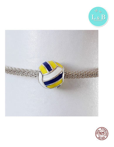 Berloque I Love Vôlei Em Prata 925
