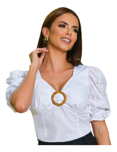 Blusa Blanca Mujer