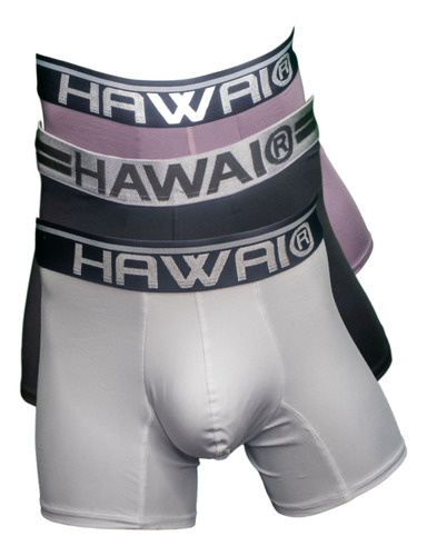 Tripack Boxer Hawai Hombre Lickra 41977  ( Colombiano)