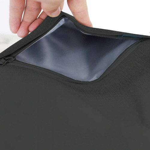 Kit Sleeve Para Computadora 15 + Cargador Pared 65 Watts Negro Y Gris