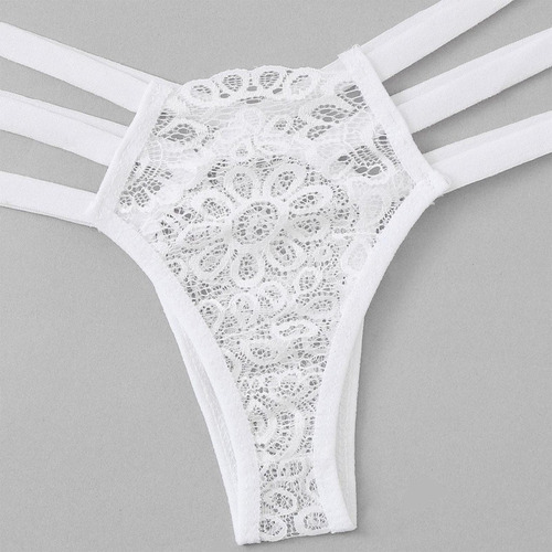 Conjunto De Bragas Y Tanga De Encaje Para Mujer, Bodydoll, R