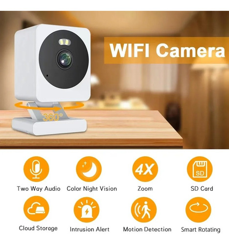 Cámara Inteligente Wifi A10 5mpx, Audio, Sensor, Colorvu