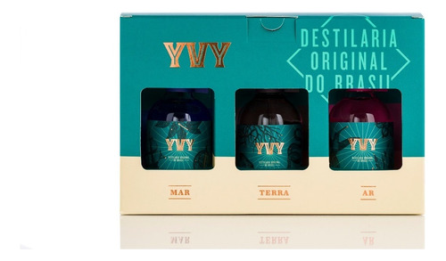 Gin YVY Kit Gin, Trilogia, Gin Tônica London Dry 50 mL trilogia