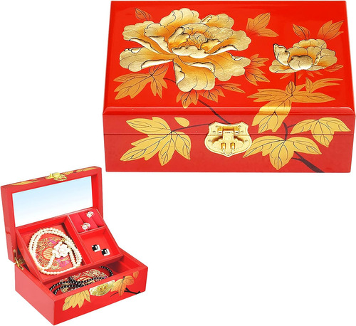 Caja Organizadora De Joyas Clásica China Hecha A Mano, Regal