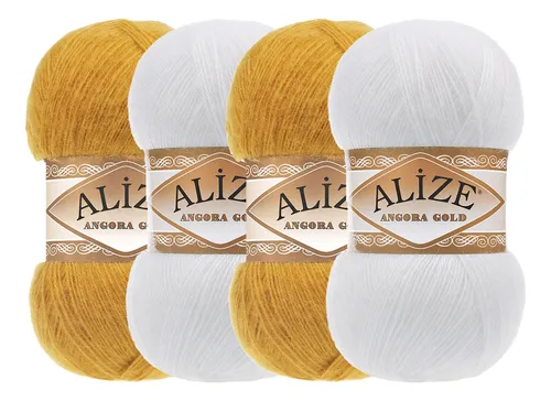 comprar Pack Lana Para Tejer Alize Angora Gold Ovillo 100 G 500 Mt