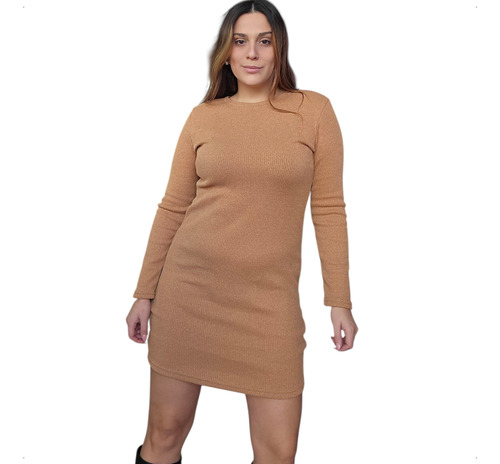Vestido Morley Lanilla Abrigado,sexy Talle Grande Mc