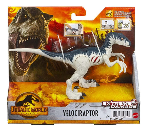 Jurassic World, Velociraptor, Daño Extremo, Juguete Para Niñ