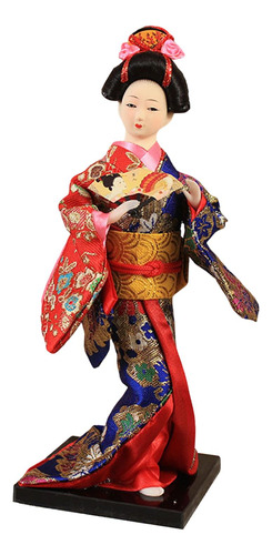 Estatuilla De Dama De Geisha Japonesa, Escultura En Estilo B