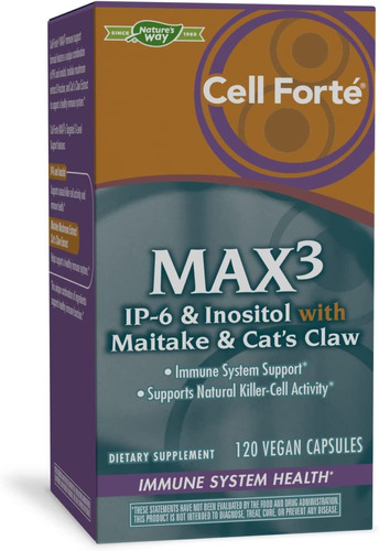 Natures Way Cell Forté Max3 Ip-6 E Inositol Con Maitake  Cat