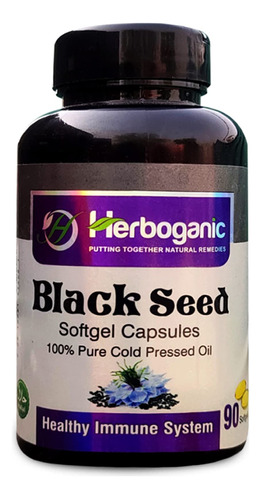 Herboganic Capsulas De Aceite De Semilla Negra, Nigella Sati