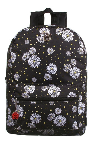 Mochila Capricho Verde 2019 Costa Estojo Necessaire Azul Grn Cor Padrão Desenho do tecido Capricho (flor Branca)