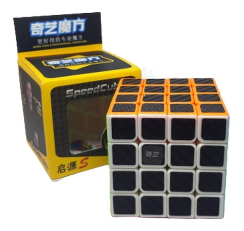 Cubo Magico Qiyi Qiyuan S 4x4x4 Carbono Corte Esquina