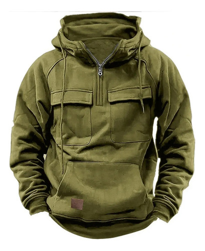 Sudadera Táctica Con Capucha Para Otoño/invierno Para Hombre