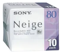 Comprar Sony Md80 Minidisc Neige 80 Minute Pack 10