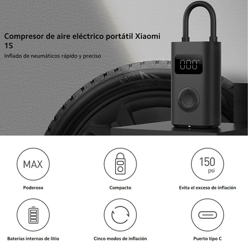 Xiaomi Portable Electric Air Compressor 1s / Inflado Rápido