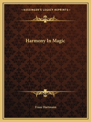 Libro Harmony In Magic - Hartmann, Franz