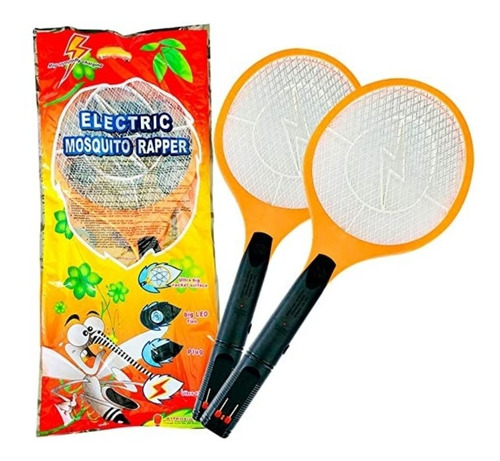 Imagen 2 de 3 de Raqueta Mata Zancudos Moscas Mosquitos Electrica Recargable